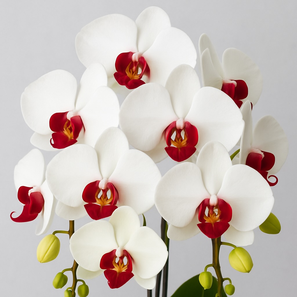 赤リップの胡蝶蘭