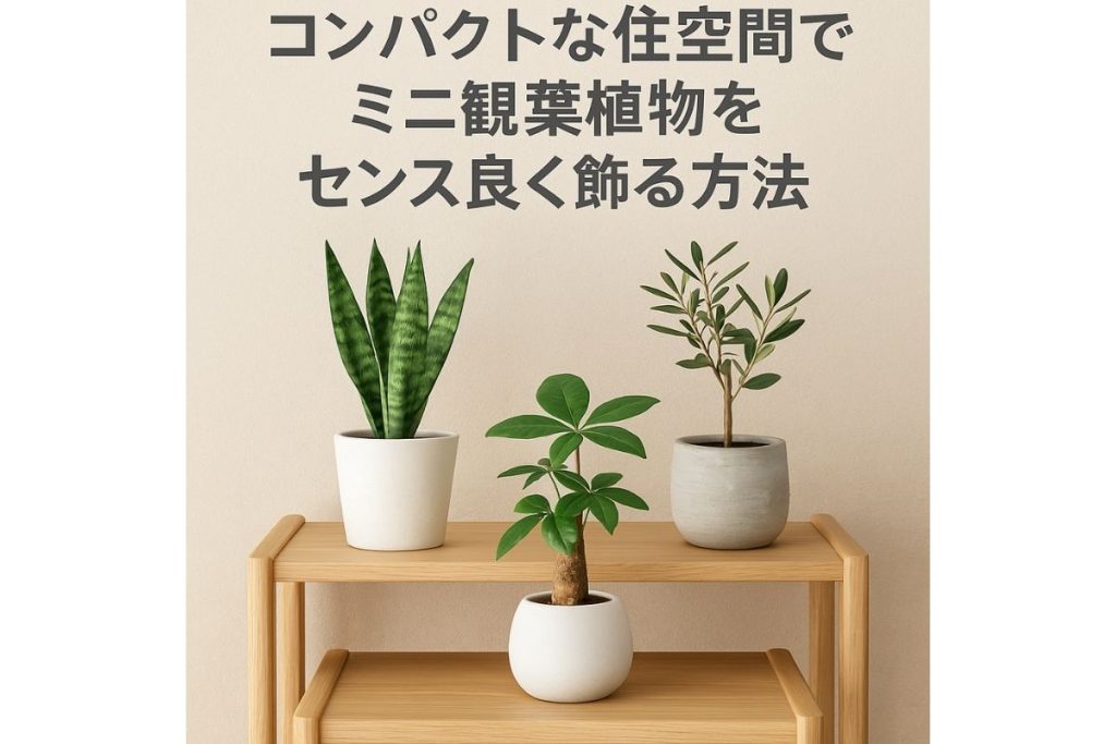 コンパクトな住空間でミニ観葉植物をセンス良く飾る方法