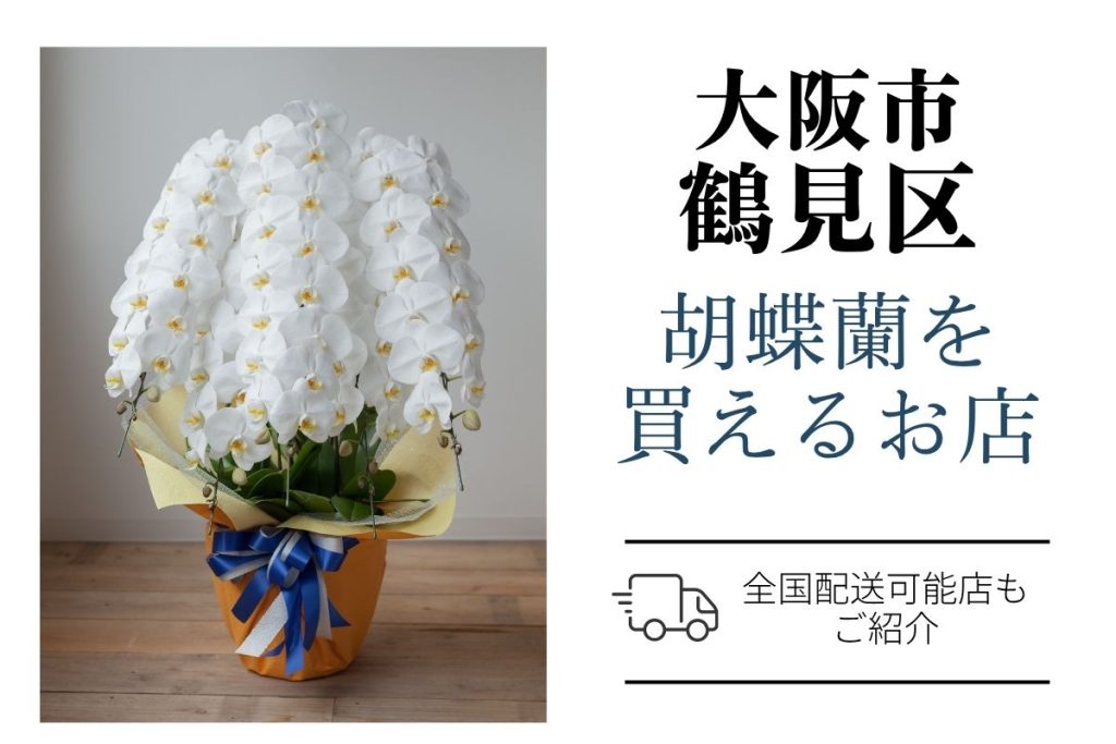 【鶴見区】胡蝶蘭が購入できるお店｜開店祝い・翌日配送にも対応